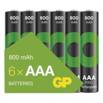 GP ReCyko Pro NiMH Akkumulátor HR03 (AAA) 6db kép
