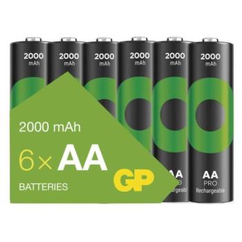 GP ReCyko Pro NiMH Akkumulátor HR6 (AA) 6db, 1,2V, B2620V kép