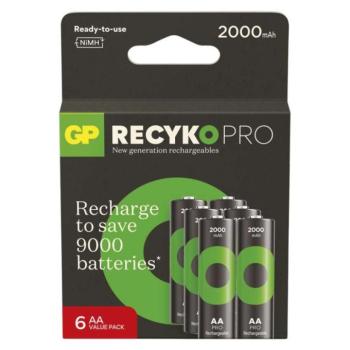 GP ReCyko Pro NiMH Akkumulátor HR6 (AA) 6db kép
