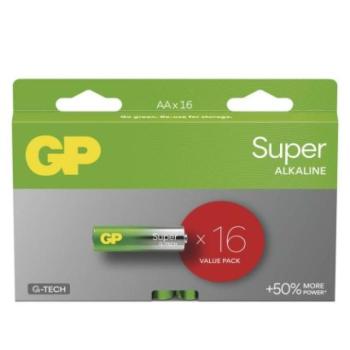 GP Super Alkáli elem AA 16db kép