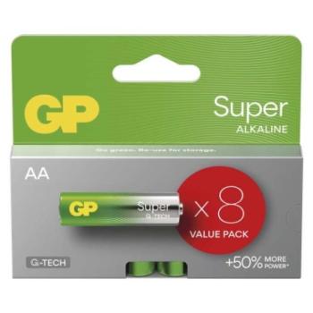 GP Super Alkáli elem AA 8db kép