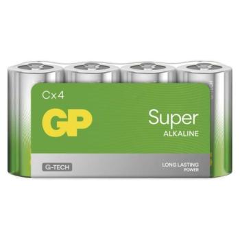 GP Super Alkáli elem C 4db/fólia kép
