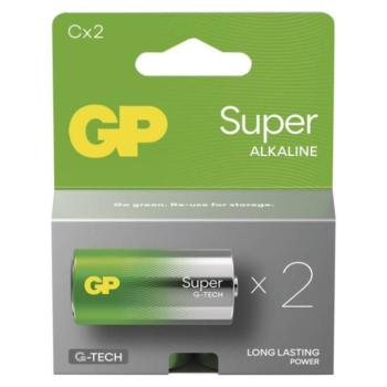 GP Super Alkáli elem LR14 (C) 2db, 1,5V, B01312 kép