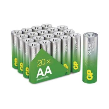 GP Super Alkáli elem LR6 (AA) 20db, 1,5V, B0120L kép