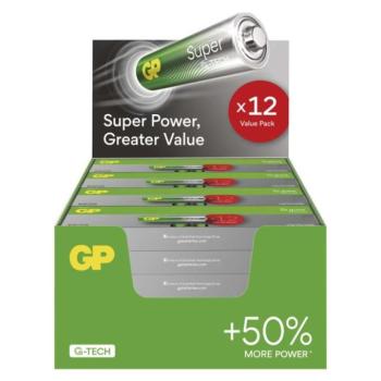 GP Super Alkáli elem LR6 (AA) 288 db, display box kép