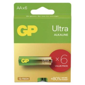 GP Ultra Alkáli elem AA 6 db kép