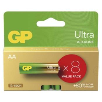 GP Ultra Alkáli elem AA 8db kép