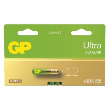 GP Ultra Alkáli elem AAA 12db kép