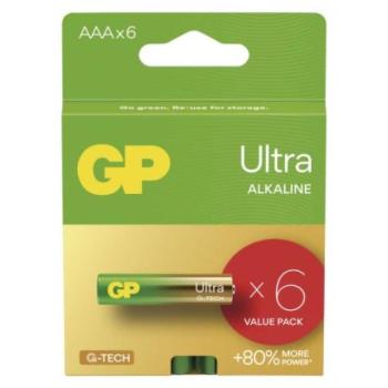 GP Ultra Alkáli elem AAA 6 db kép