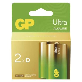 GP Ultra Alkáli elem LR20 (D) 2db, 1,5V, B02412 kép