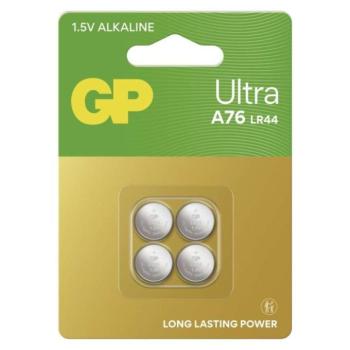 GP Ultra Alkáli gombelem LR44 (a76) 4db/bliszter kép