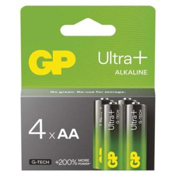 GP Ultra Plus Alkáli elem AA 4db, 1,5V, B03214 kép