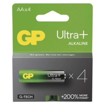 GP Ultra Plus Alkáli elem AA 4db kép