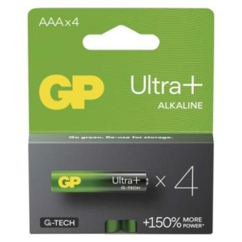 GP Ultra Plus Alkáli elem AAA 4db kép