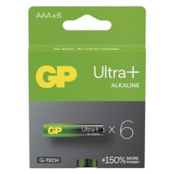 GP Ultra Plus Alkáli elem AAA 6db kép
