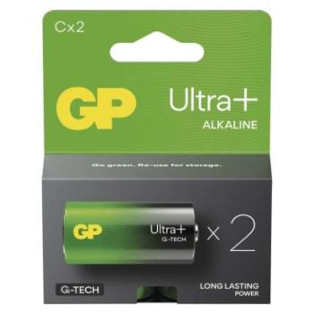GP Ultra Plus Alkáli elem LR14 (C) 2db kép