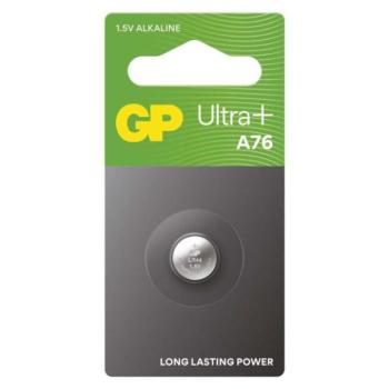 GP Ultra Plus Alkáli gombelem LR44 (A76F) 1db/bliszter kép
