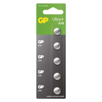GP Ultra Plus Alkáli gombelem LR44 (A76F) 5db/bliszter kép