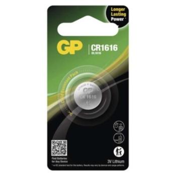 GP Ultra Plus CR1616 lítium gombelem, 1 db, 3V, B15601 kép