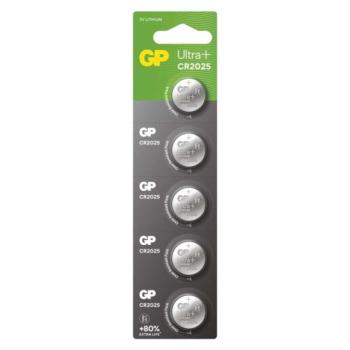GP Ultra plus Lítium gombelem CR2025 5db/bliszter kép