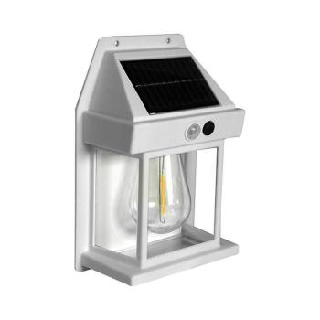 Greenlux LED napelemes fali lámpa szenzorral LANTER LED/1W/3,7V IP44 fehér kép