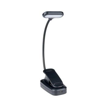 Grundig - LED újratölthető asztali lámpa csíptetővel LED/5V 400 mAh fekete 8711252331164 kép