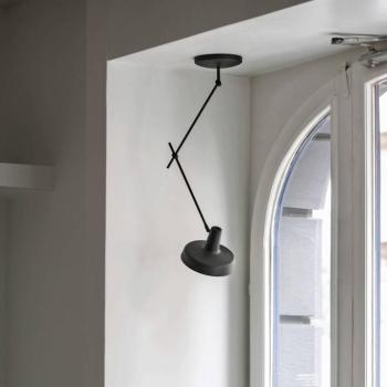 GRUPA Arigato mennyezeti 1 lámpa 70cm Ø23cm fekete kép