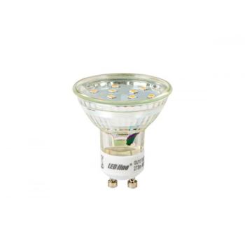 GU10 LED izzó, 3W, természetes fehér, 4000K, 273lm, CRI≥80, LED line, LL-241918