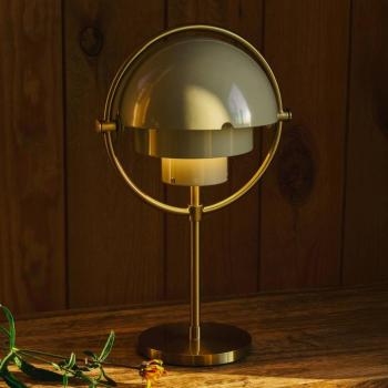 Gubi Multi-Lite újratölthető asztali világítás, sárgaréz/szürke, 30 cm kép