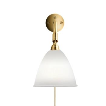 Gubi Bestlite BL7 fali világítás, porcelán/sárgaréz, 16 cm, E14 kép