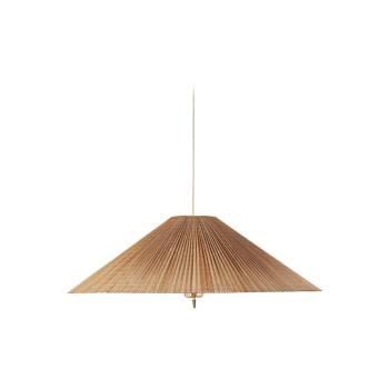 GUBI függőlámpa 1972, sárgaréz, bambusz ernyő, Ø 62 cm kép