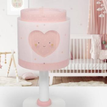 Gyerek asztali lámpa Baby Dreams, rózsaszín, G4, Ø 15 cm kép