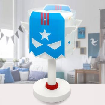 Gyerek asztali lámpa Blue Hero, G4, Ø 15 cm kép