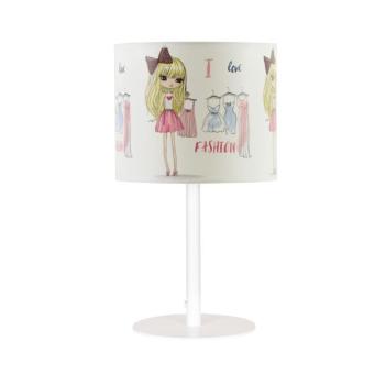 Gyerek asztali lámpa GIRLS VIBES 1xE27/60W/230V átm. 18 cm Imádom a divatot H0980 kép