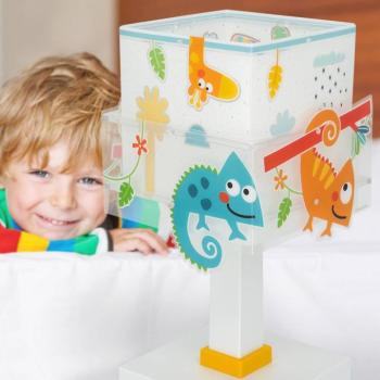 Gyerek asztali lámpa Happy Jungle, G4, szélesség 14 cm kép