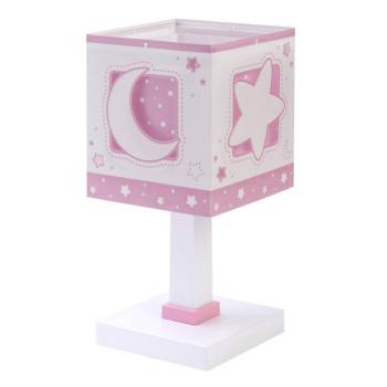 Gyerek asztali lámpa Moonlight Pink, G4, szélesség 14 cm kép