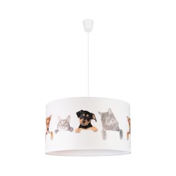 - Gyerek csillár zsinóron PRINT M 1xE27/40W/230V átm. 35 cm állatok 80924 kép