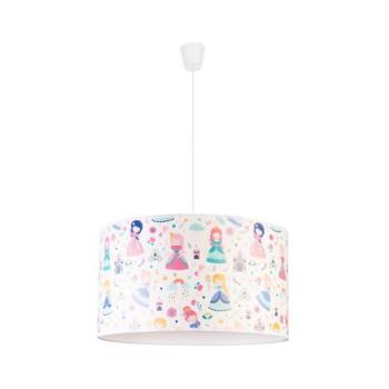 - Gyerek csillár zsinóron PRINT M 1xE27/40W/230V átm. 35 cm hercegnők 80962 kép