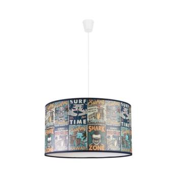 - Gyerek csillár zsinóron PRINT M 1xE27/40W/230V átm. 35 cm poszterek 80931 kép