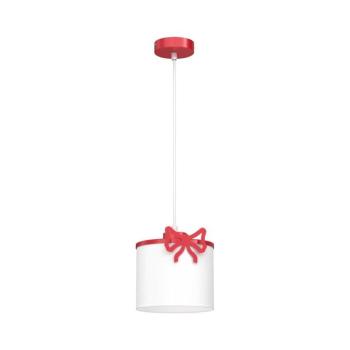 Gyerek csillár zsinóron SWEET 1xE27/15W/230V fehér/piros/íj 9438 kép