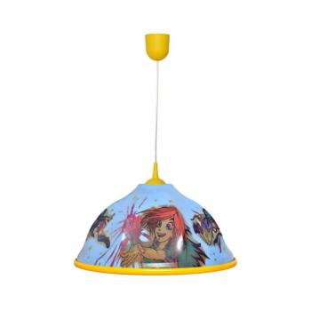 Gyerek csillár zsinóron WITCH 1xE27/15W/230V WLA-06 WITCH ZIELONY kép