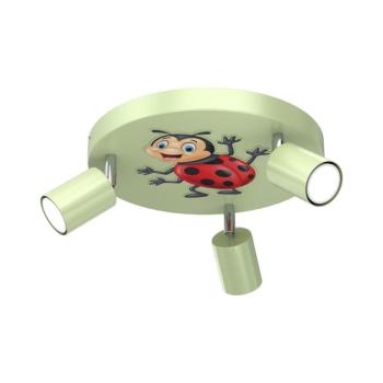 Gyerek spotlámpa FUN 3xGU10/8W/230V zöld/katicabogár 9289 kép
