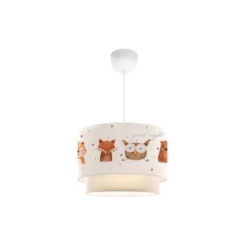 Gyerekszoba csillár CANDY 1xE27/40W/230V fehér/barna 780SGN4660 kép
