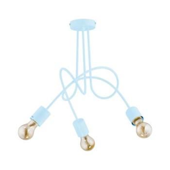 Gyermek felületre szerelhető csillár TANGO 3xE27/60W/230V kék 28483 kép