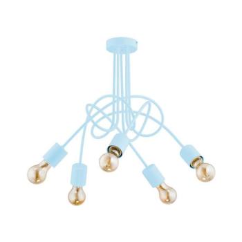 Gyermek felületre szerelhető csillár TANGO 5xE27/60W/230V kék 28485 kép