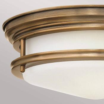 Hadrian kültéri mennyezeti lámpa, bronz/opálfehér, 31 cm, IP44 kép