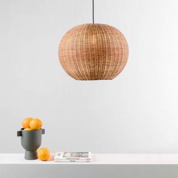 Haka függőlámpa, rattan ernyővel, Ø 53 cm kép
