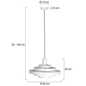 Halo Cirque lógó világítás, fehér, fém, Ø 50 cm, E27 kép