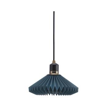 Halo Design 744060- PARIS függeszték kábellel 1xG9/28W/230V átm. 24 cm kék/sárgaréz/tölgy 744060 kép