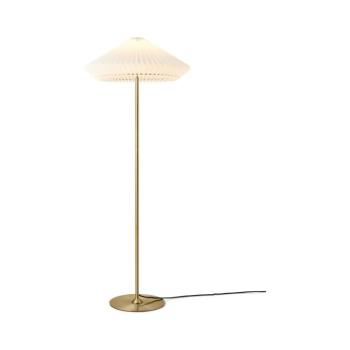 Halo Design 745050 - PARIS állólámpa 1xE27/40W/230V sárgaréz/fehér/tölgy 745050 kép